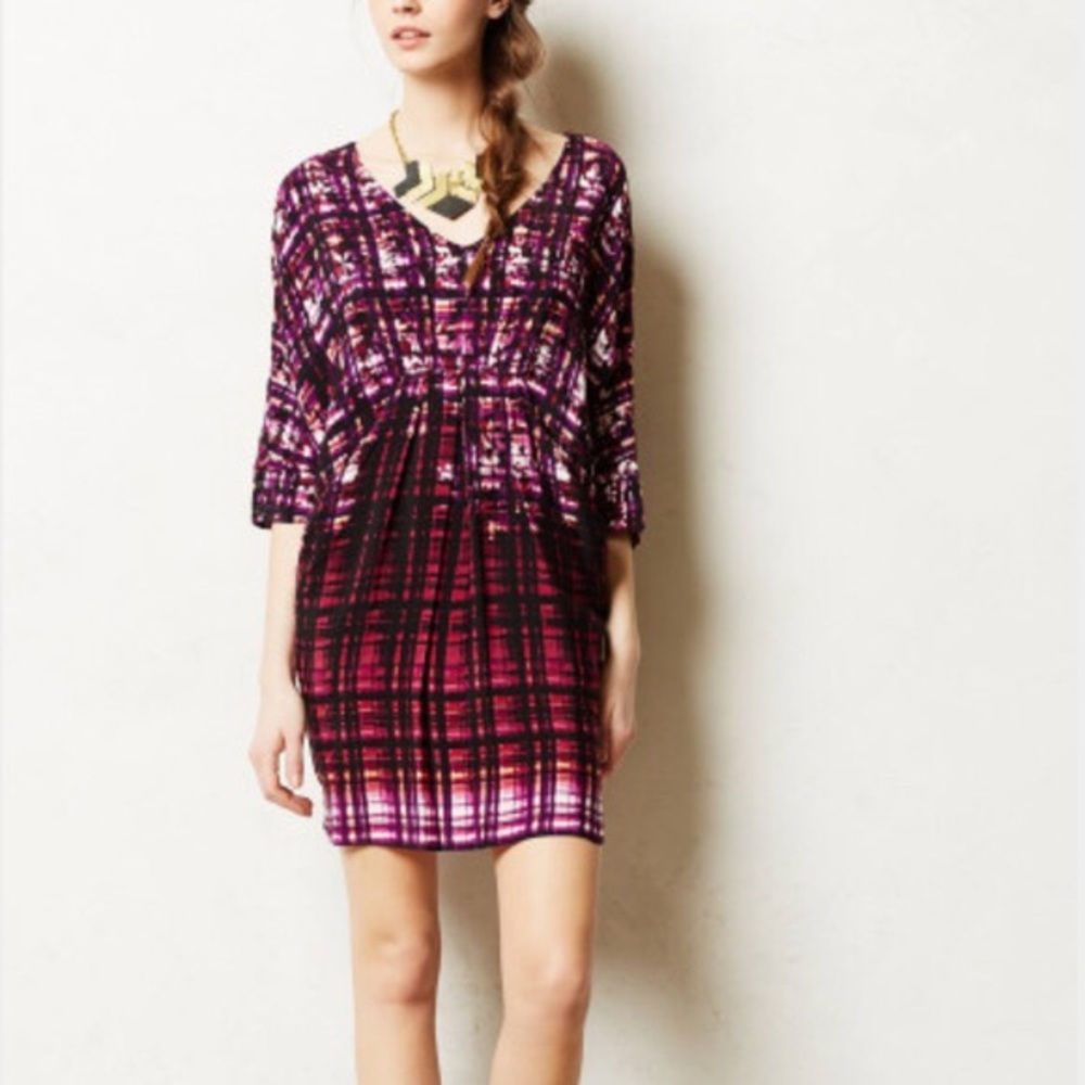 Maeve Anthropologie Purple Petal Pallette Tunic